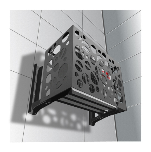 Корзины для кондиционеров с перфорацией в виде круга RAL9004